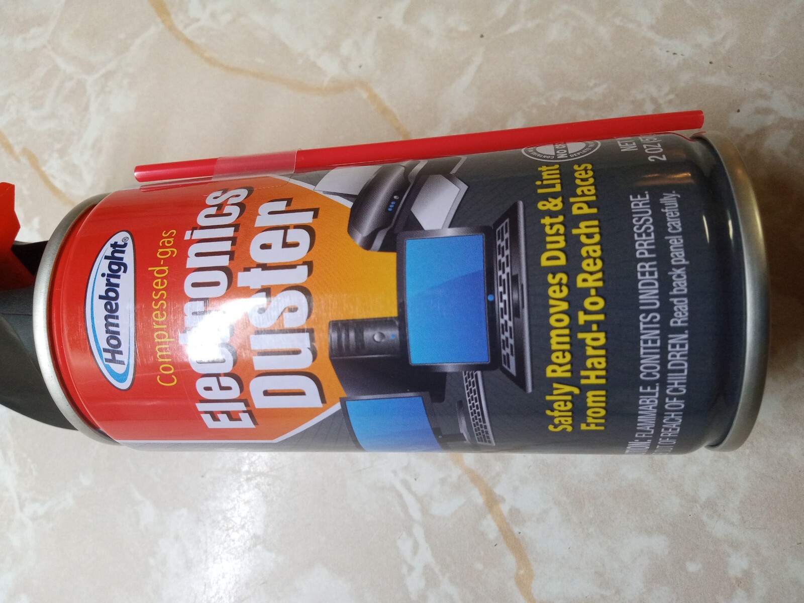 Air Duster Cans Spray Electronics 2 oz Computer Keyboard Particle Remover Comp