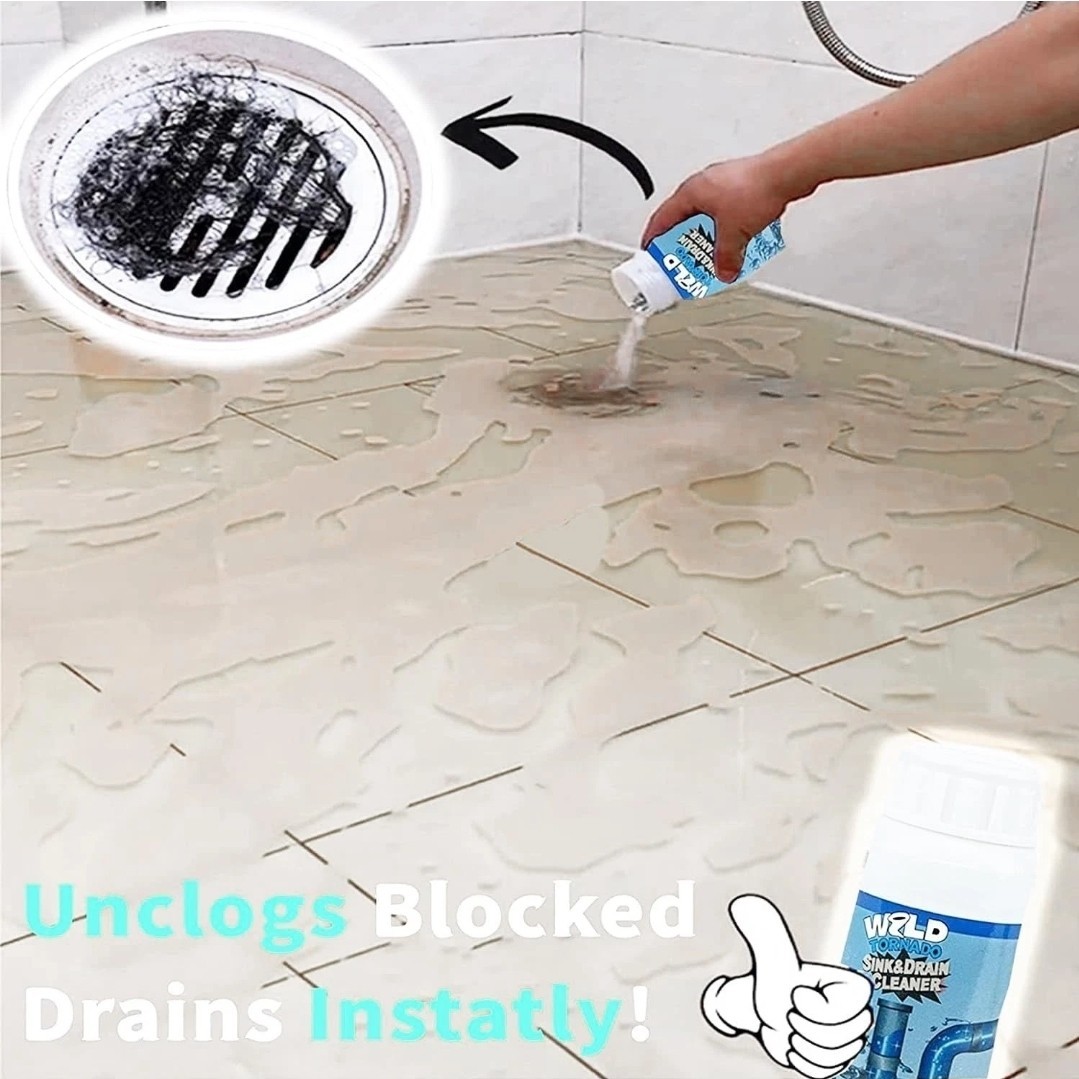 4 Bottles Wild Tornado Pipe Dredge, Powerful Sink & Drain Cleaner, Fast Foaming