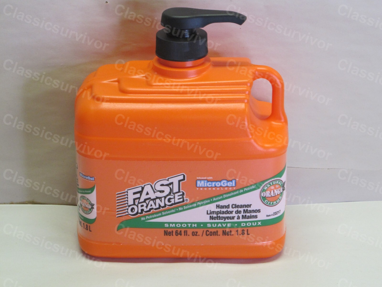 Permatex 23217 Fast Orange Smooth Lotion Hand Cleaner 64oz Bottle