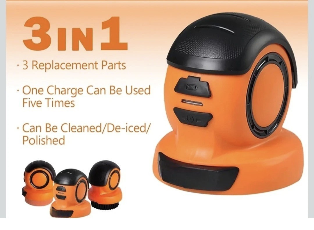 NEW 3-in-1 Electric Cordless Handheld Cleaning Set for Defrosting and Polishing