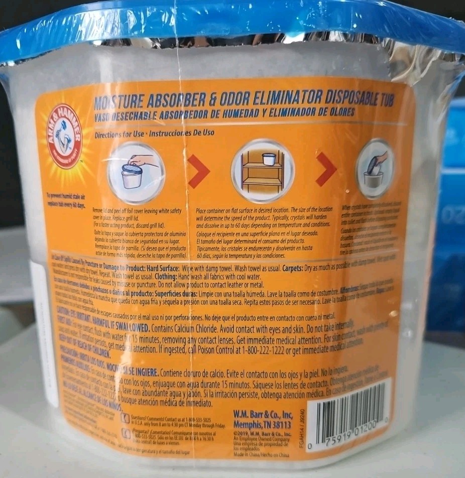 Arm & Hammer Disposable Storage Moisture Absorber and Odor Eliminator, 14 oz….