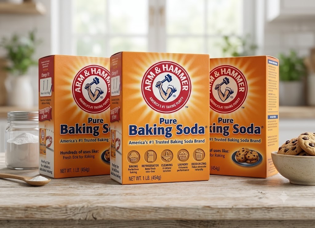 3 PACK Arm & Hammer Baking Soda, 1 Pound each FREE SHIPPING