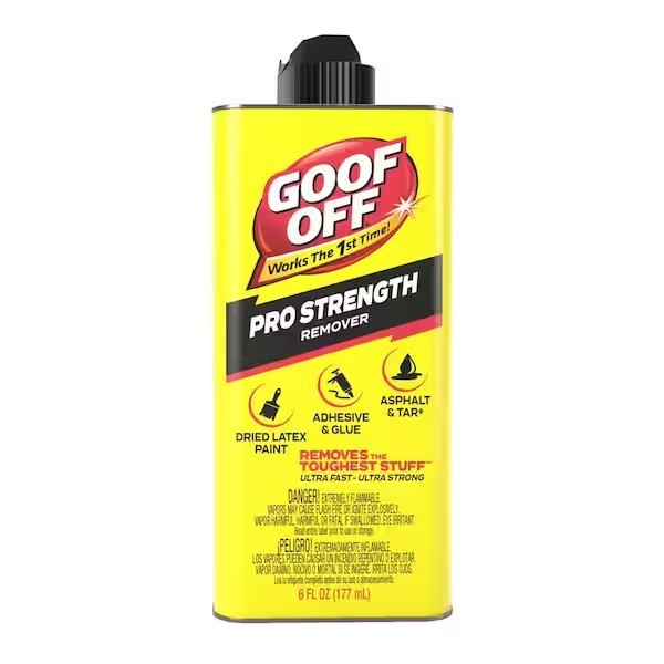 Goof Off 6oz Professional Strength Remover for Paint and Adhesive Multi Surface
