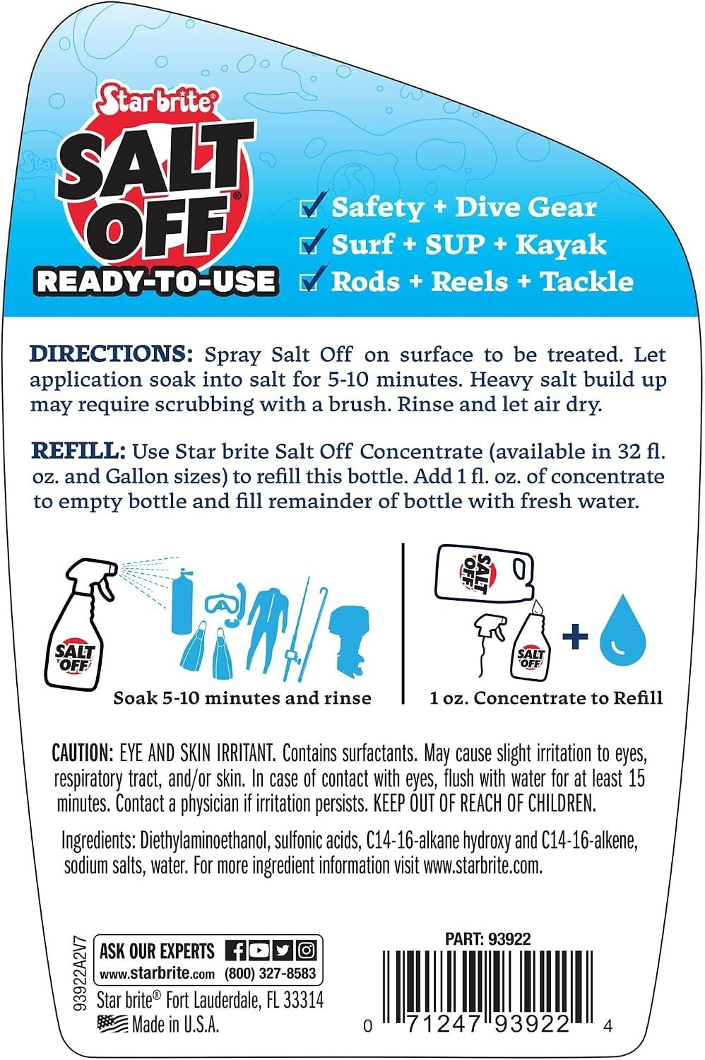 22oz Salt Off Concentrate – Protects Boats, Vehicles & Equipment from Corrosion