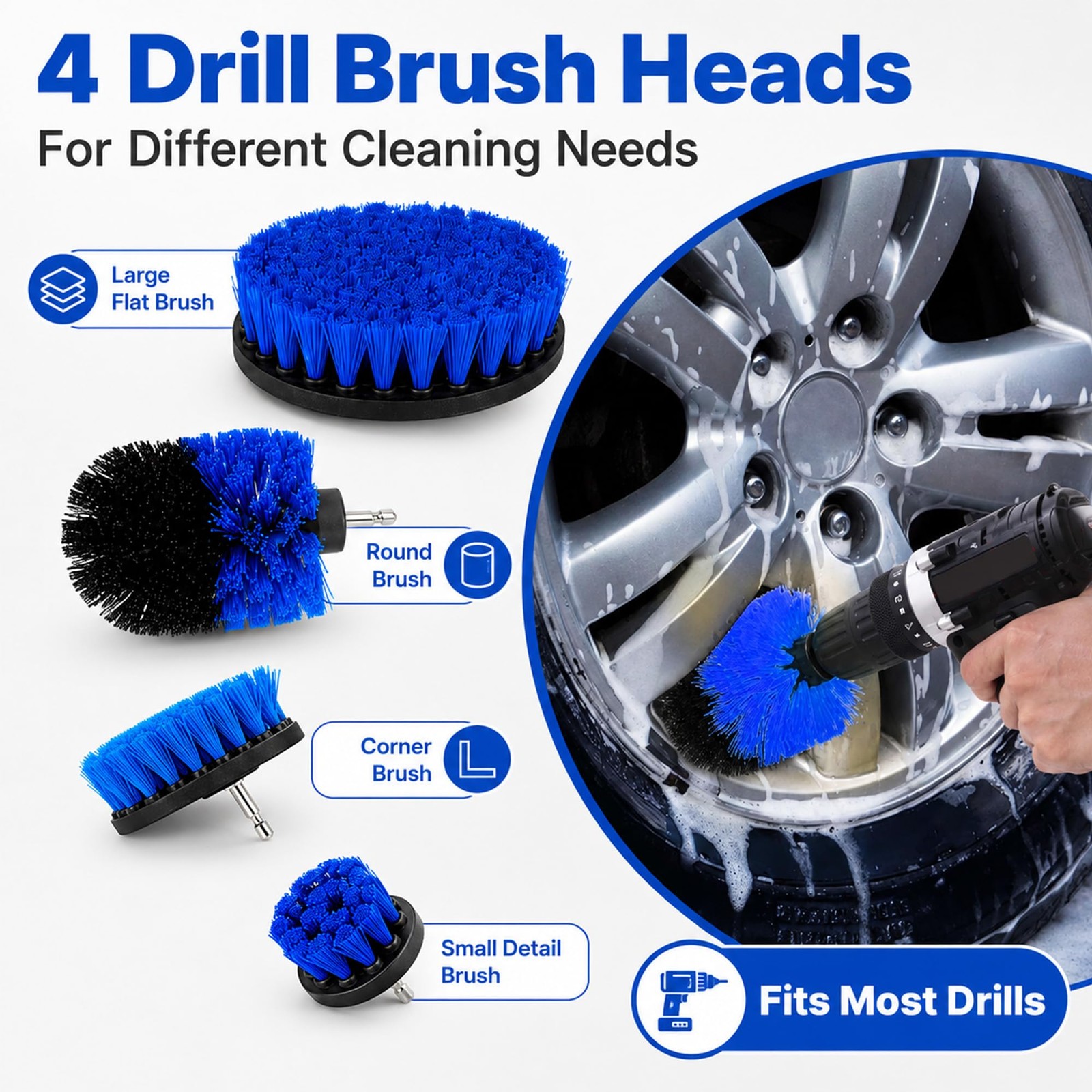 QSLKING 30 PCS Car Detailing Kit – Car Cleaning Wash Brush Set, Auto Interior…