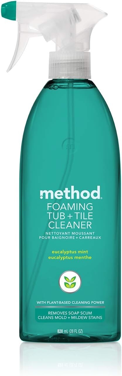 Method Foaming Tub & Tile Cleaner, Eucalyptus Mint, 28oz, 1 pack – Packaging Var