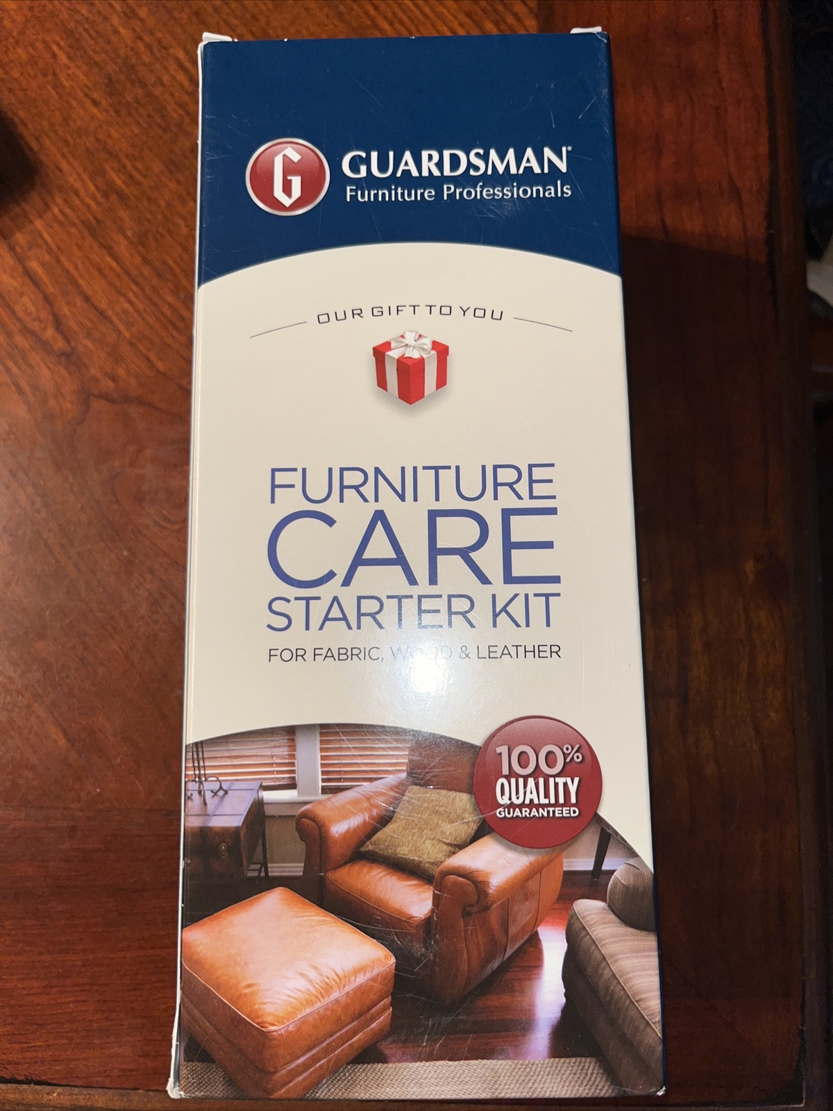 Guardsman Furniture Care Kit For Fabric Leather Wood In Original Box Wipes Cloth
