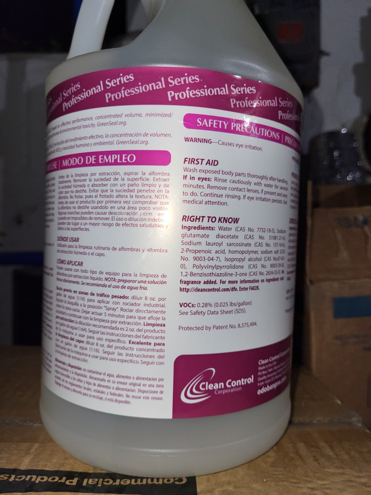 New OdoBan Professional 3-in-1 Carpet Cleaner Concentrate, 1 Gallon