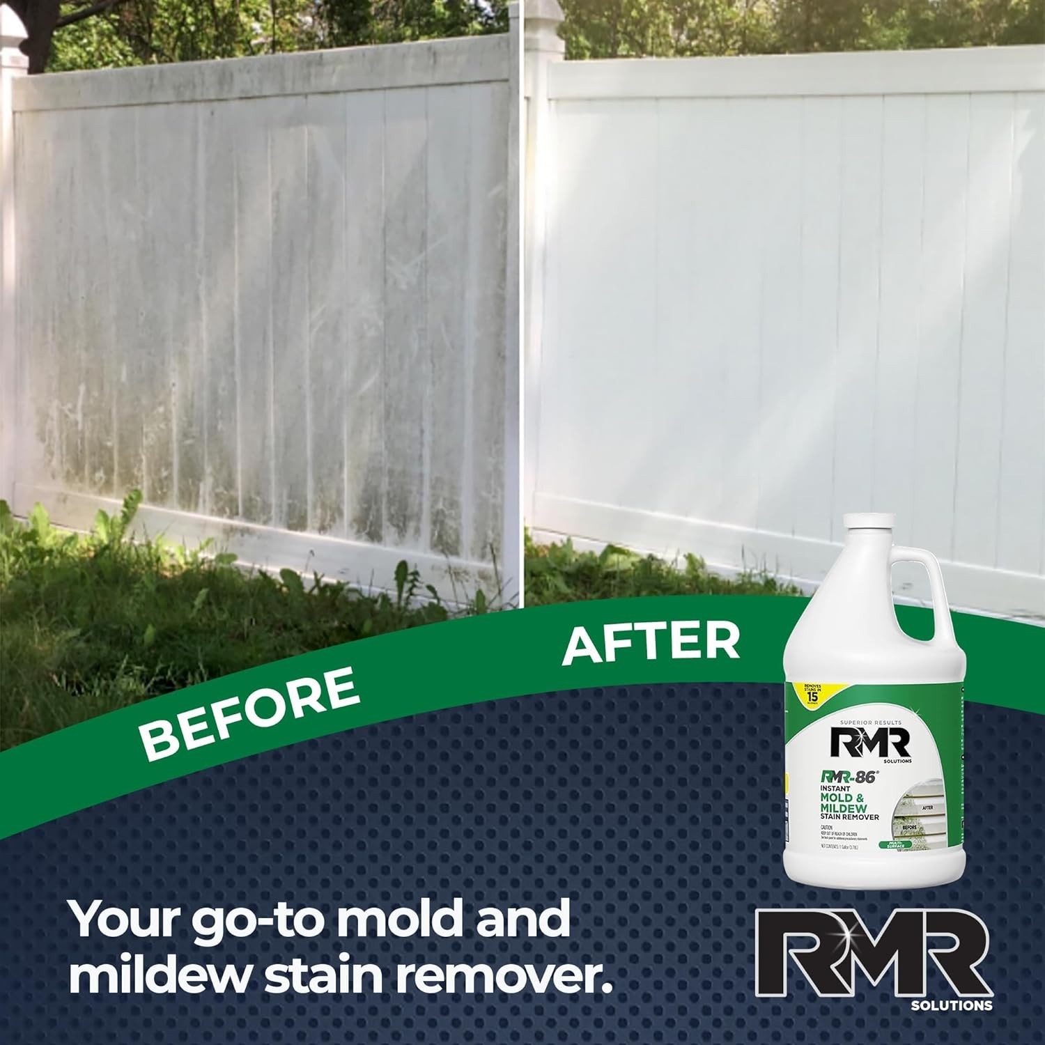 Fast-Acting RMR-86 Mold and Mildew Cleaner Spray – Fresh Scent, 128 Fl Oz