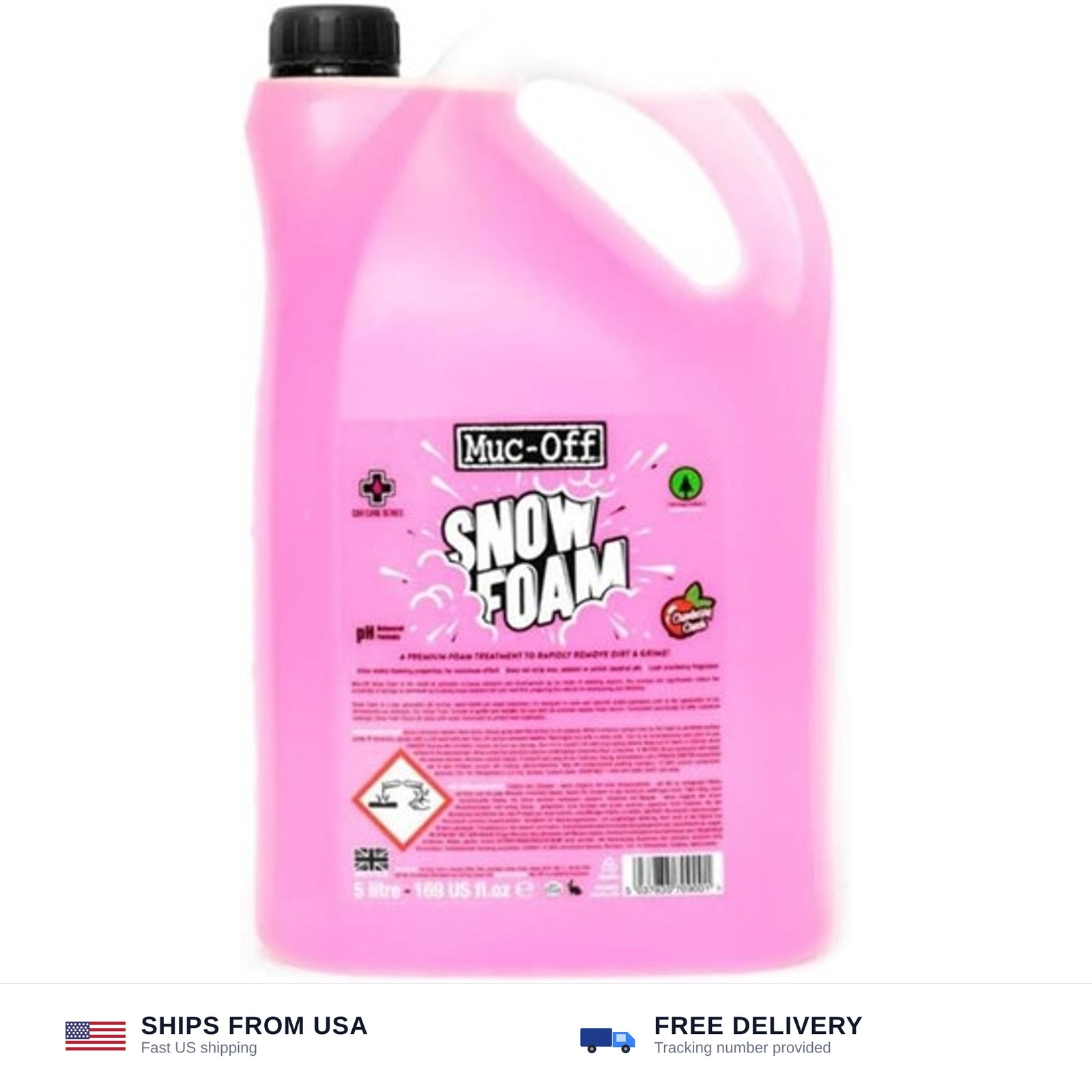 Muc-Off Snow Foam, 5 Liter – Biodegradable Car Wash Soap, Car Shampoo, Foam C…
