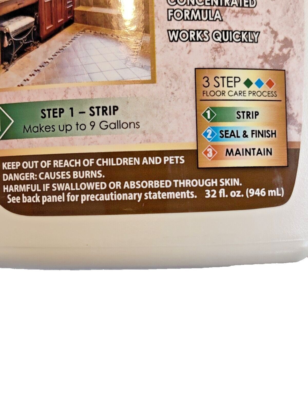 Trewax 887045027 Instant Water Based Floor Wax Stripper 32 oz.-Floors