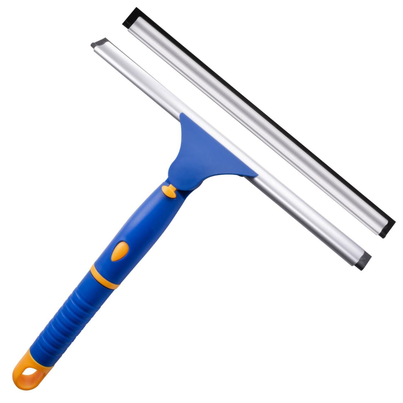 10″ Swivel Window Cleaning Squeegee, All-Purpose Anti-Slip Window Squeegee wi…
