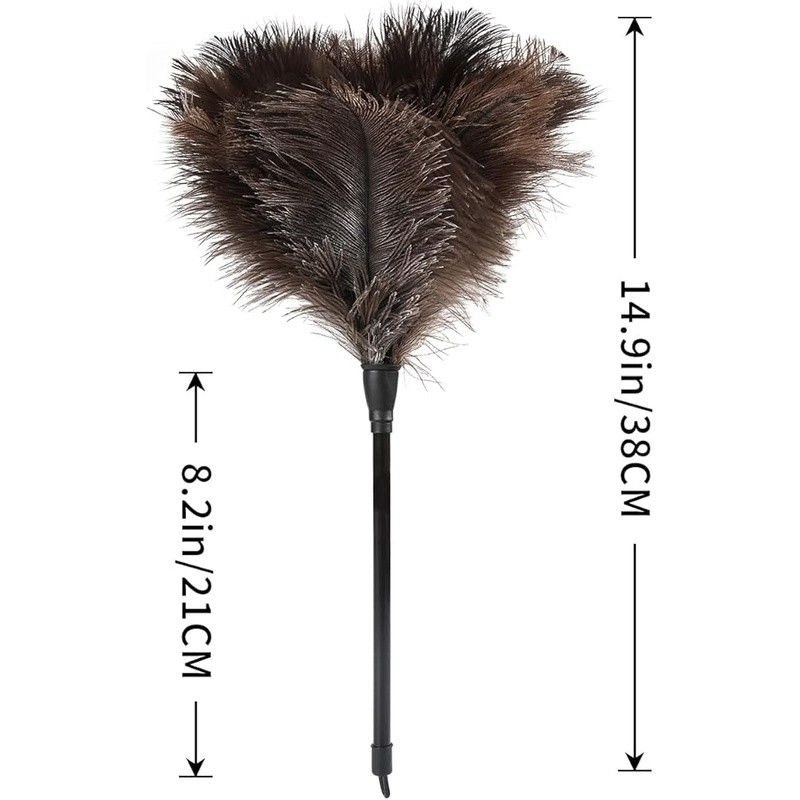 High Quality Ostrich Feather Duster Lightweight Soft Cleaning Tool Home Office
