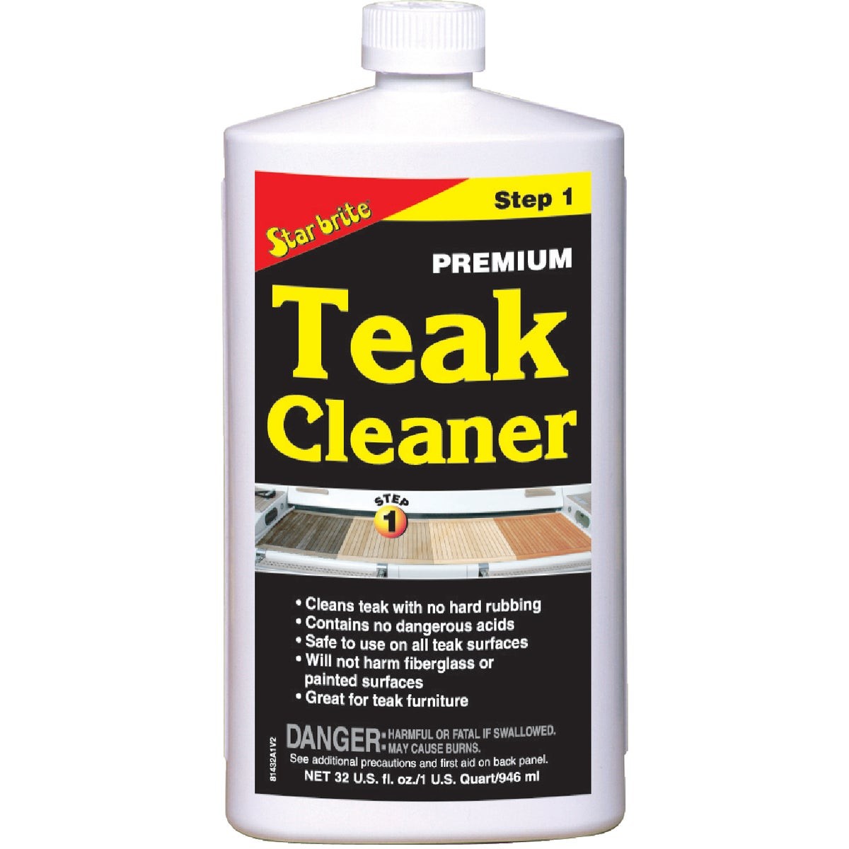 Star brite 1 Qt. Premium Teak Cleaner 81432 Star brite 81432 071247814323