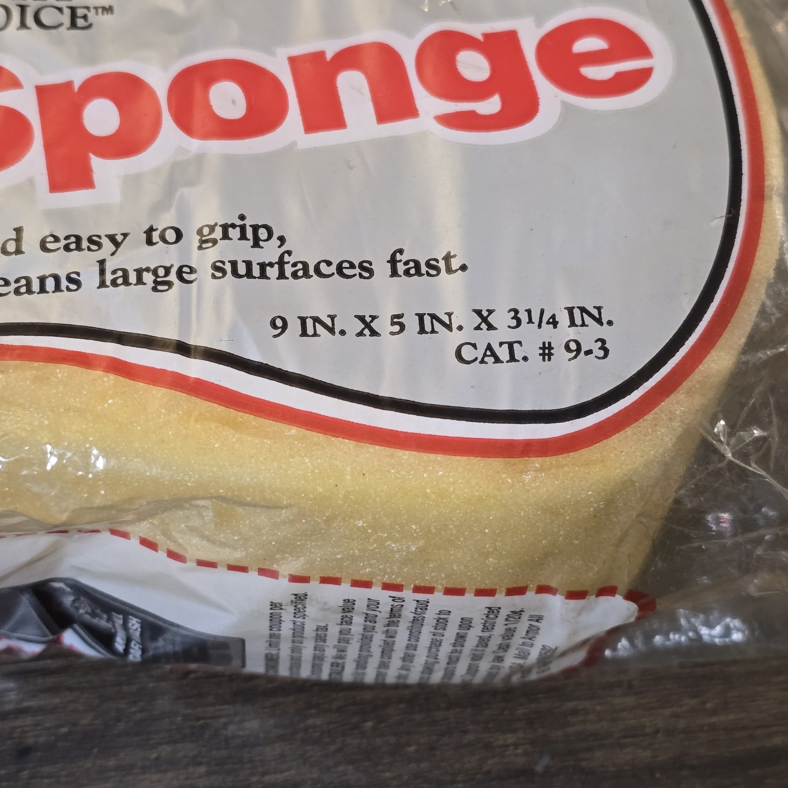 Clean-Rite Giant Bone Sponge Auto House Vintage 1990s USA sealed New Old Stock