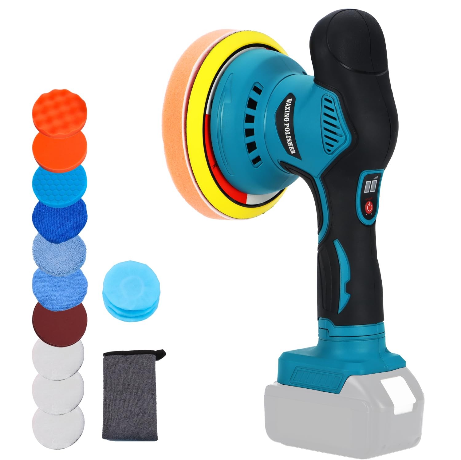 Buffer Polisher Compatible with Makita 18v Battery, Cordless 6 Inch Orbital B…