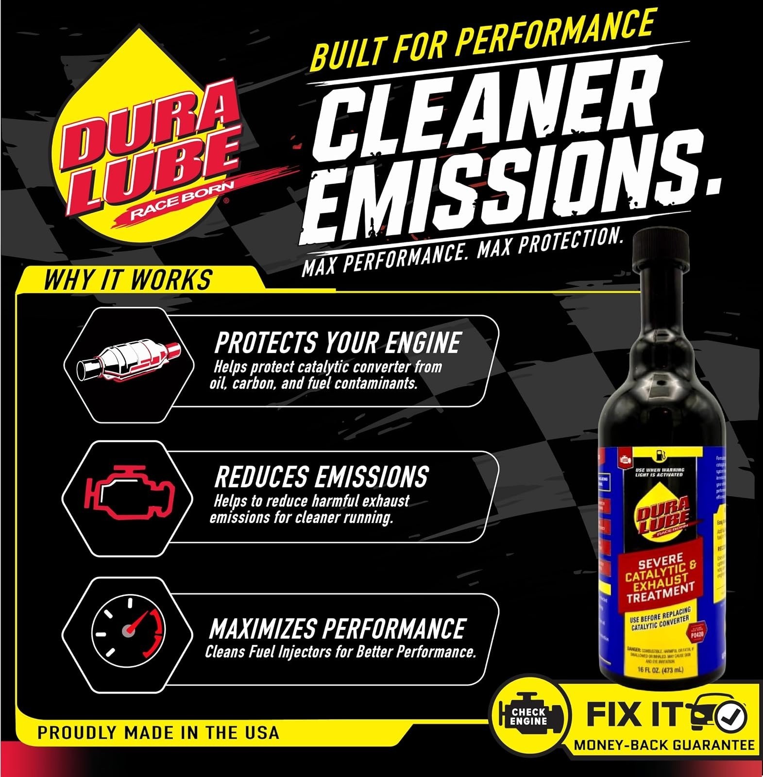 Dura Lube Severe Catalytic Cleaner Fuel Additive 16 Fl Oz 2-Pack