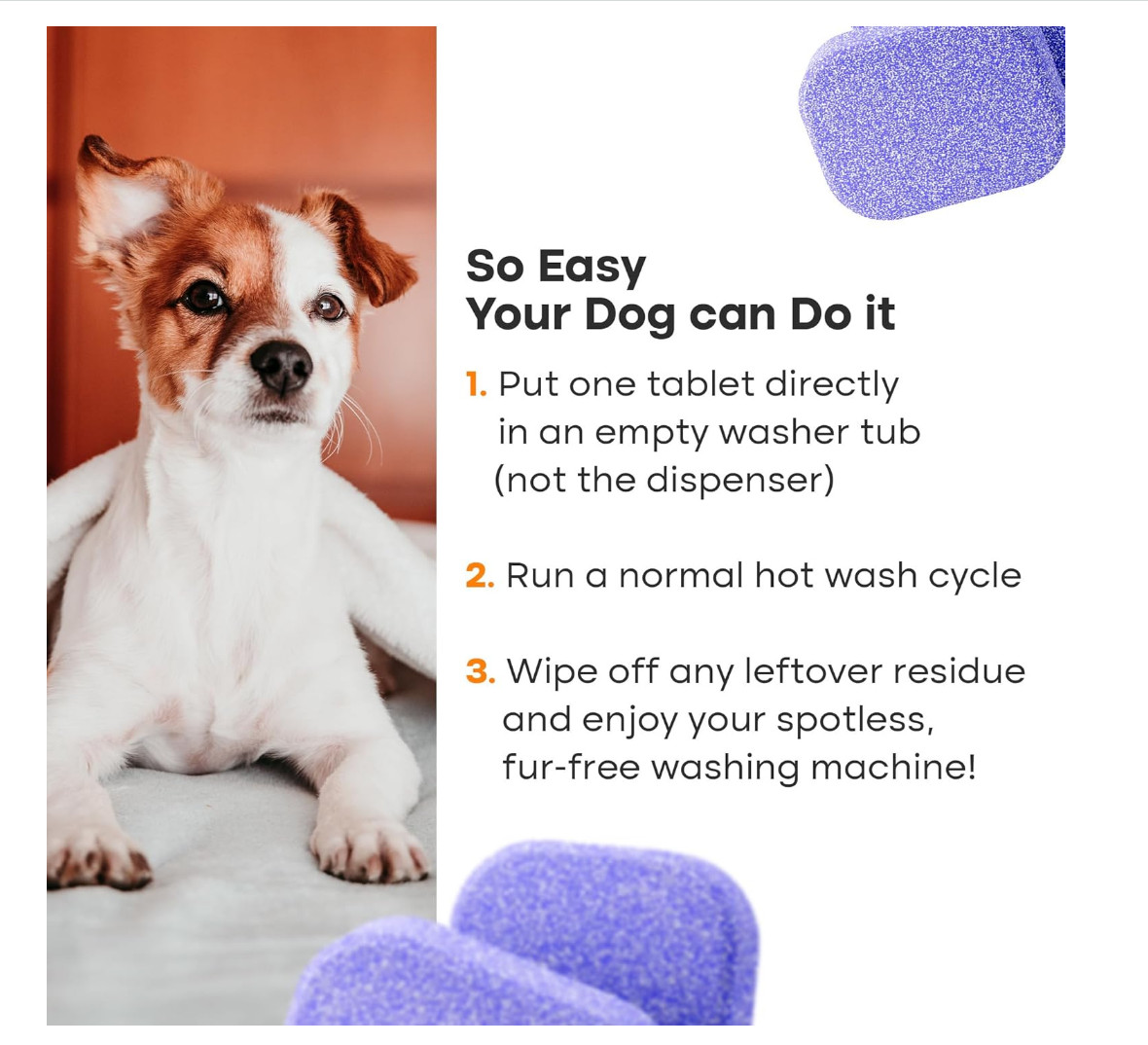 Ultra Washing Machine Cleaner Tablets 24 Pack Pet Odor HE Top Front Load