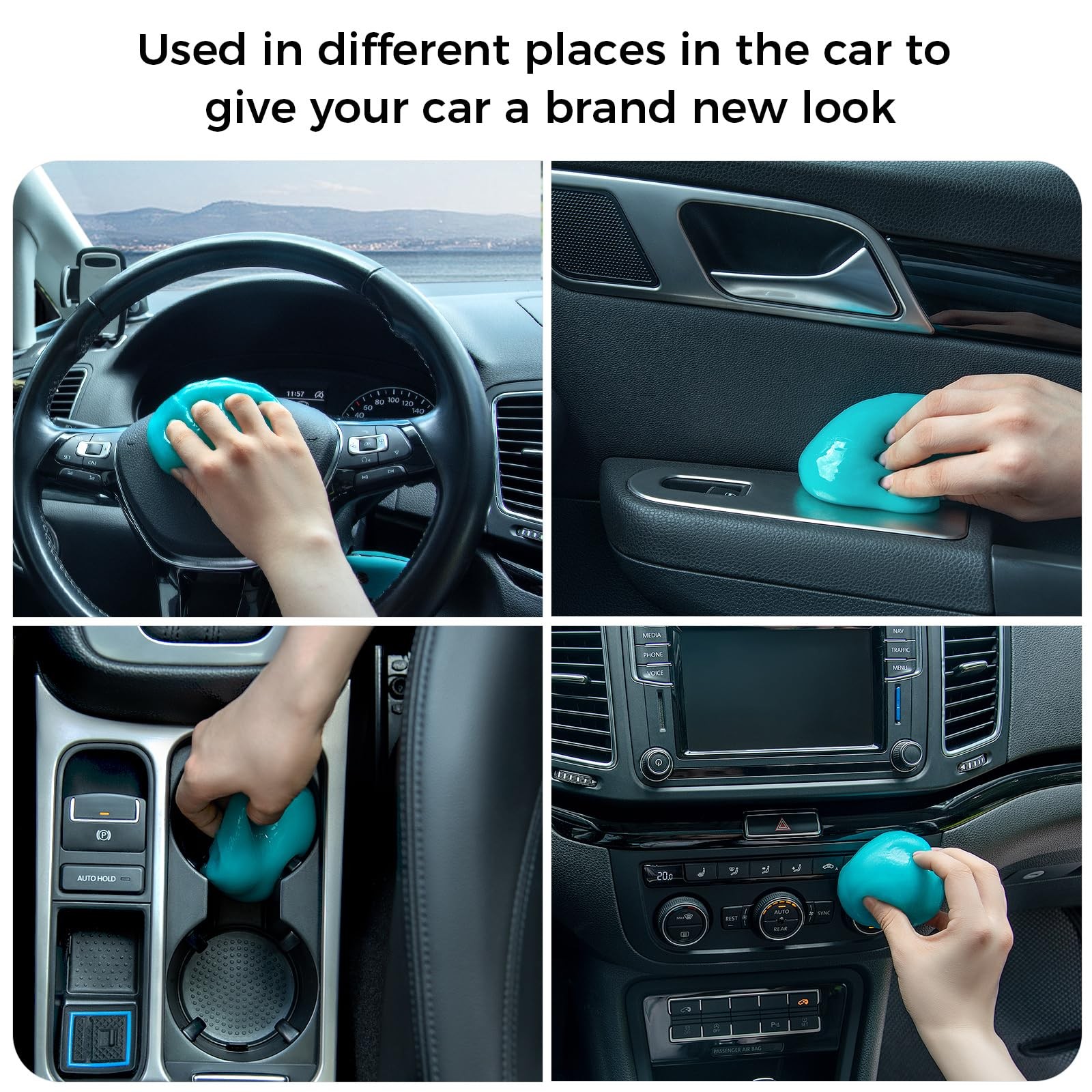 Car Cleaning Gel 2-Pack – Universal Dust Cleaner for Vents, Keyboards, and