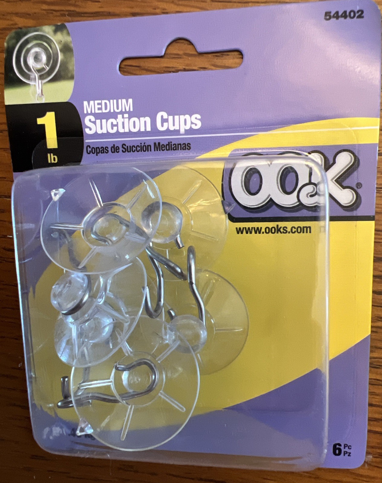 OOK Assorted Suction Cups, 6 Medium & 3 Large, Brand New, Window, Glass, Decor