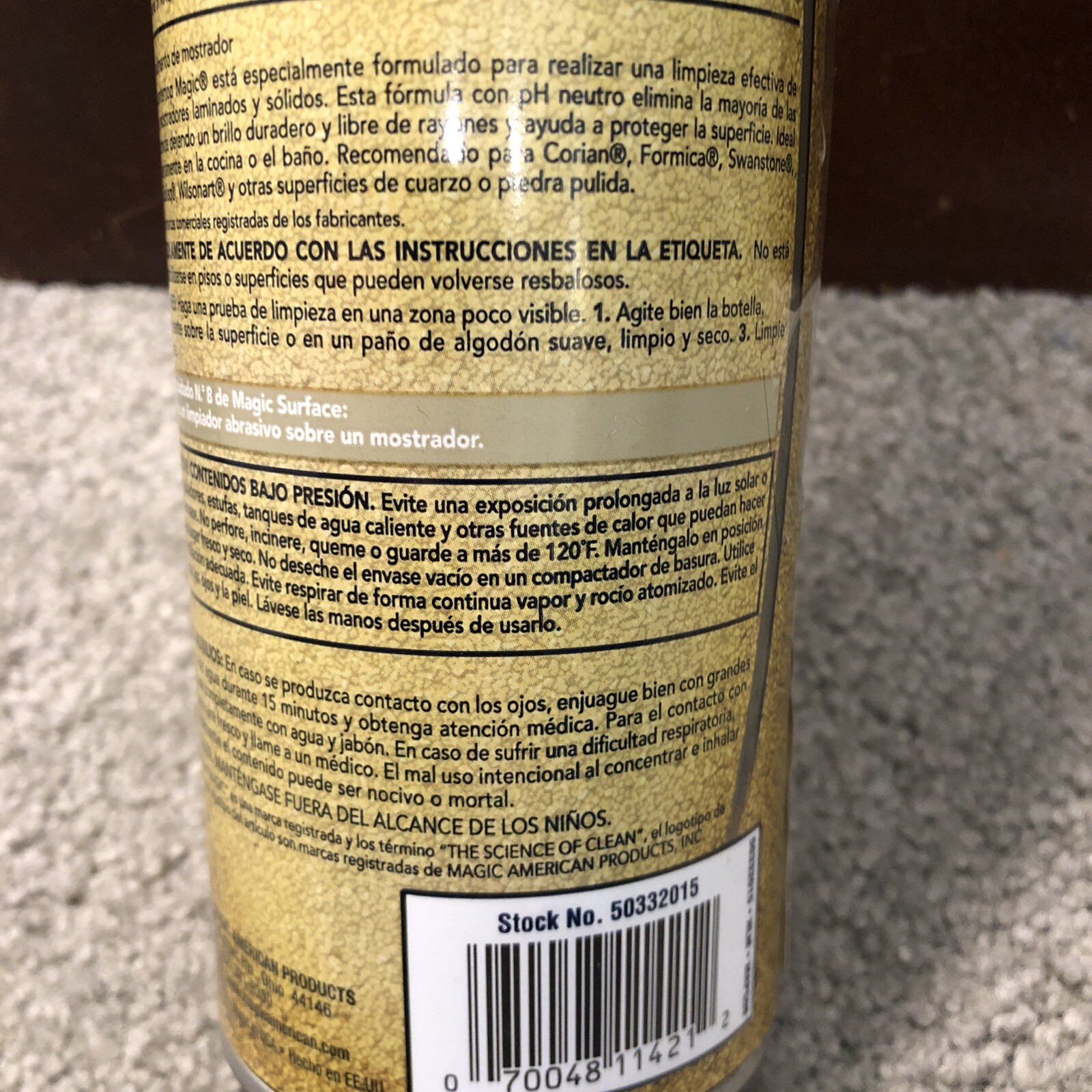 Magic Countertop Cleaner, Ideal for Laminate, 17oz DISCONTINUED Yellow Bottle