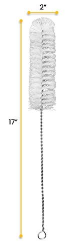 Nylon Cleaning Brush with Fan-Shaped End, 15″ – Twisted Stainless Steel Wire …