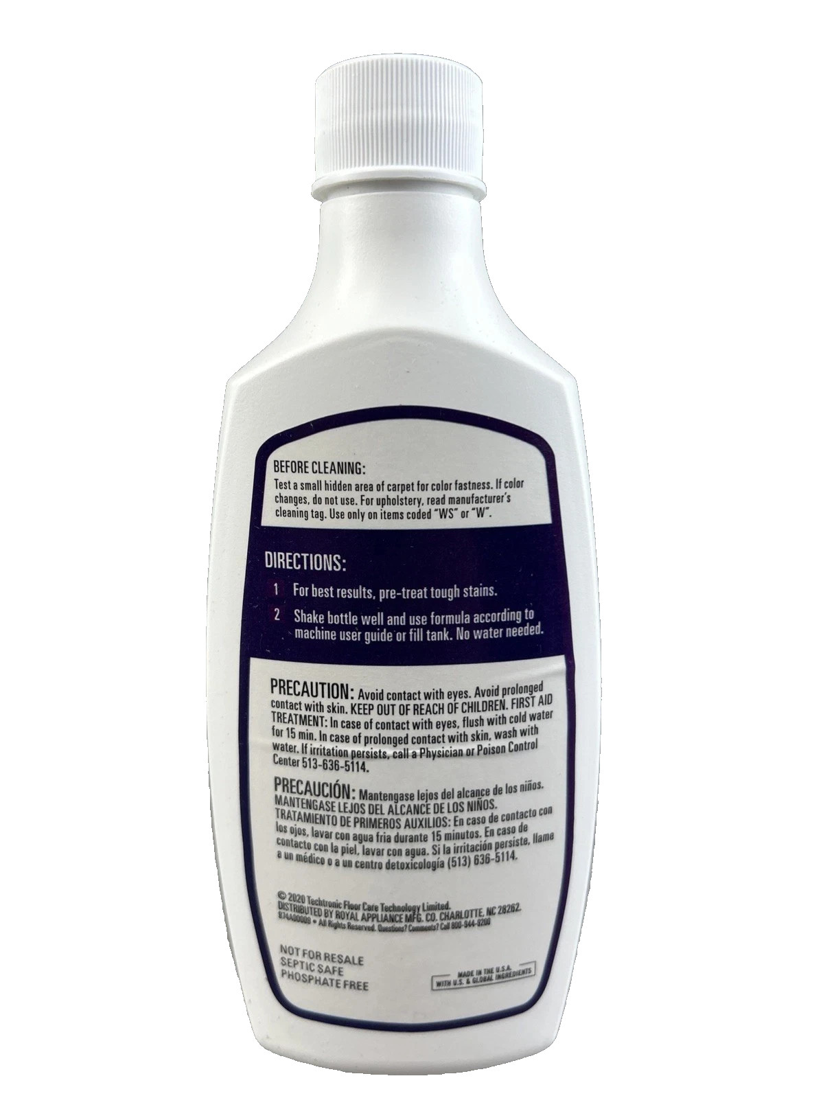 Lot Of 4 Hoover Paws and Claws Spot Cleaner Carpet Cleaning Formula 6oz. Each