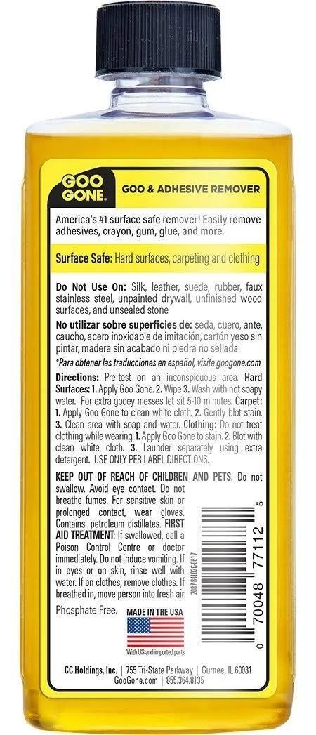 Goo Gone Adhesive Remover Bulk Pack – 12 Bottles – Sticky Residue, Glue & Tape C