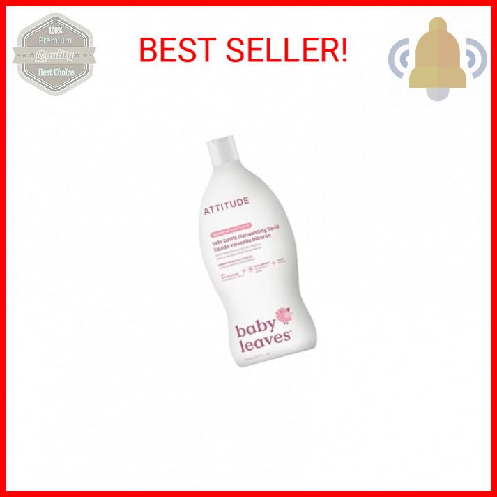 ATTITUDE Baby Dish Soap and Bottle Cleaner, EWG Verified Dishwashing Liquid, No