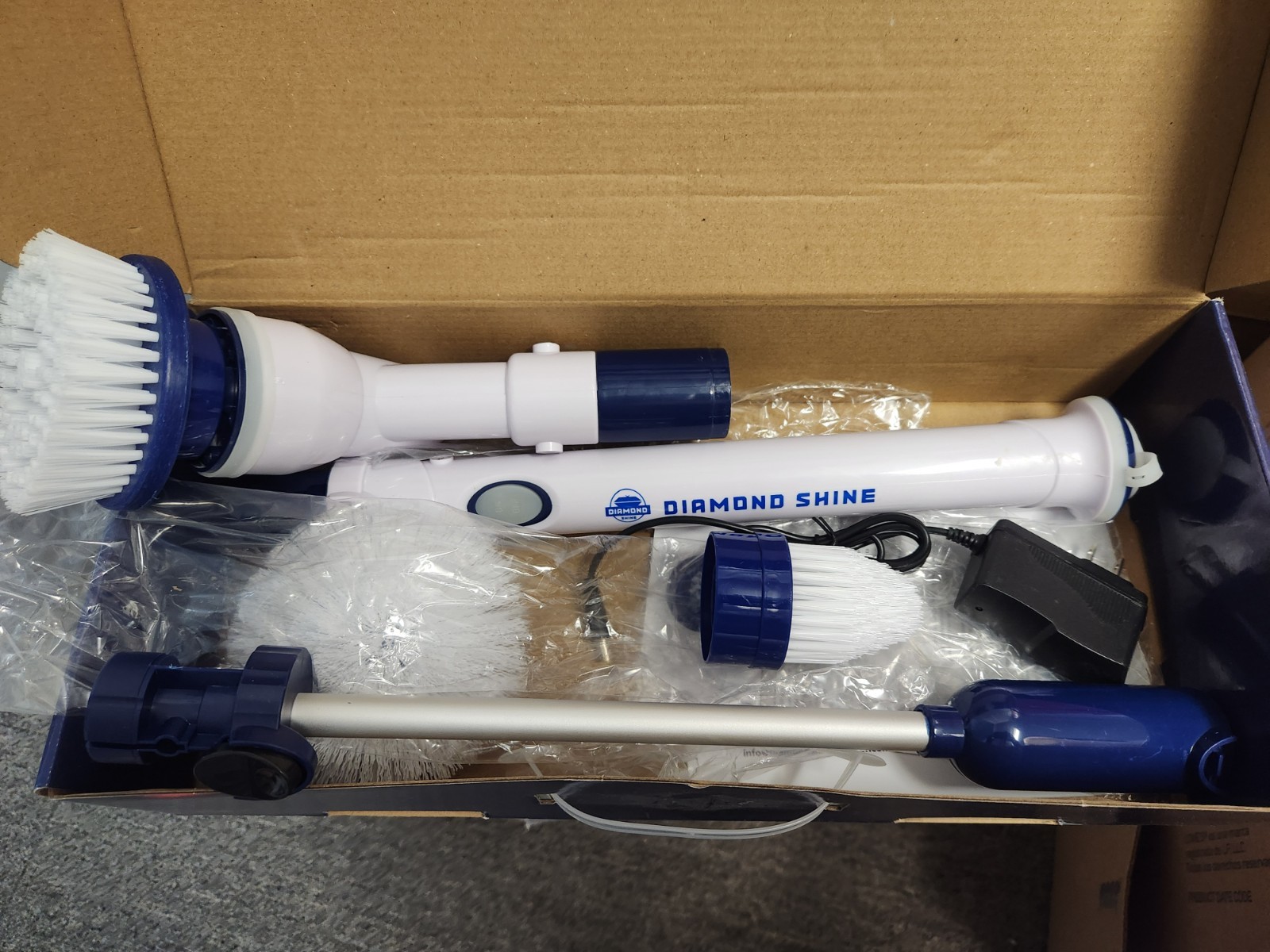 Diamond Shine Rechargeable Electric Turbo Brush Cordless Spin Scrubber Broken
