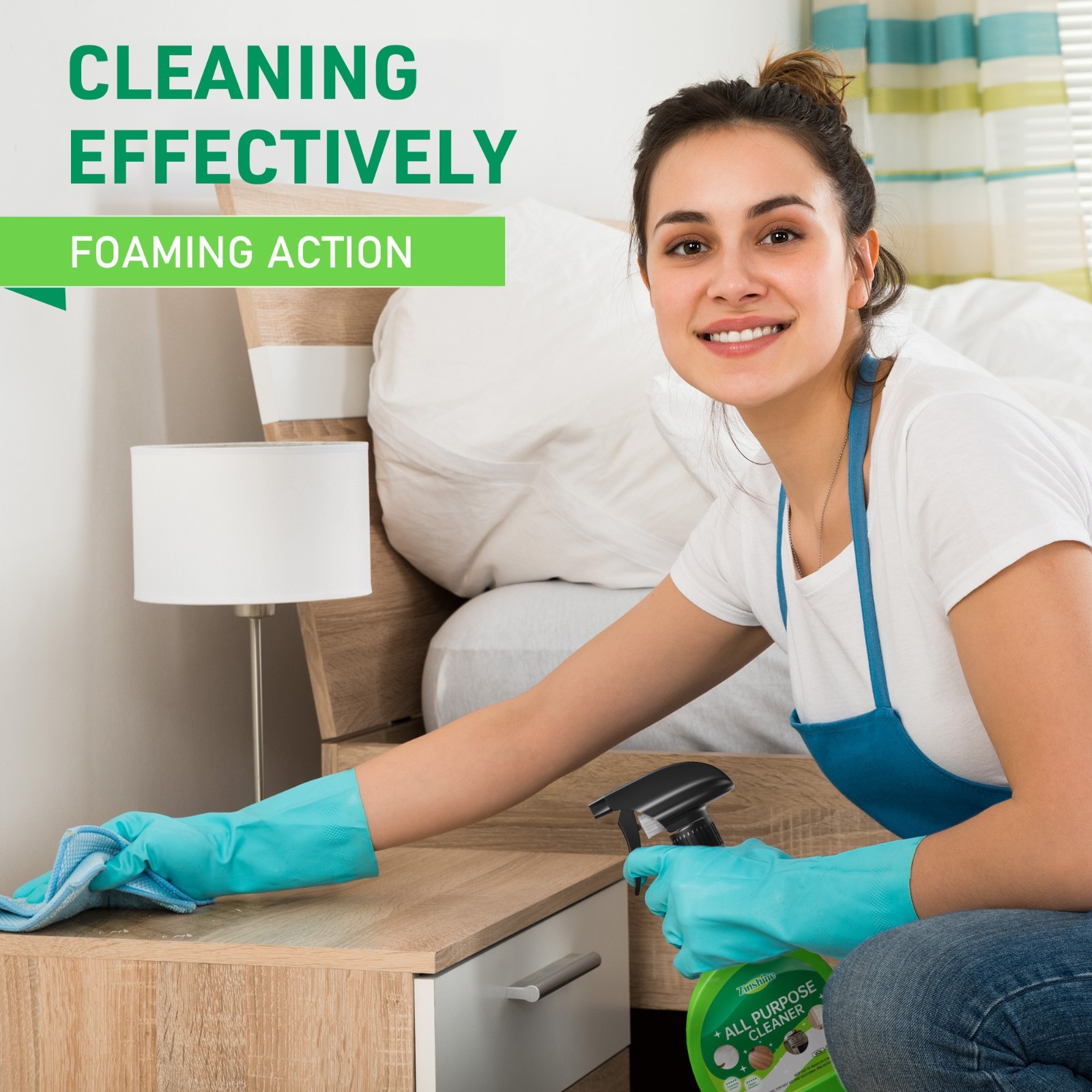 All Purpose Cleaner Spray 1 Pack Multi Surface Degreaser Kitchen Bath, 17oz
