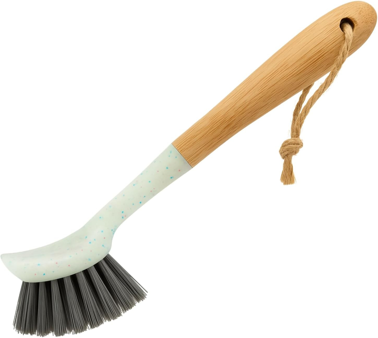 1pc Dish Brush with 9 Inch Bamboo Handle Household Essentials Cleaning Supplies