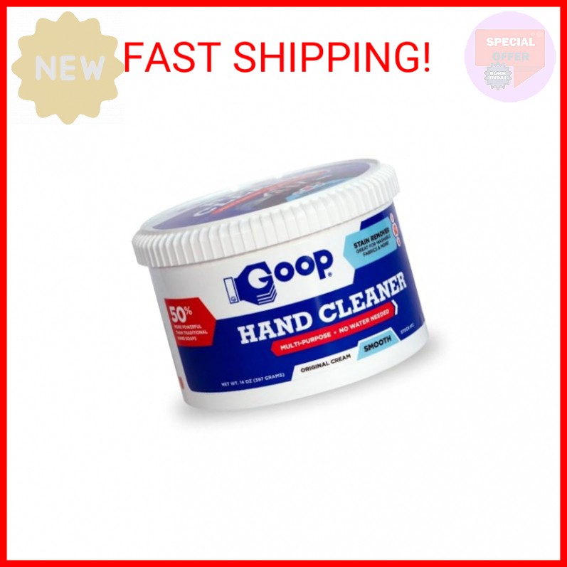 GOOP Multi-Purpose Hand Cleaner- Waterless Hand Degreaser, Laundry Stain Remover