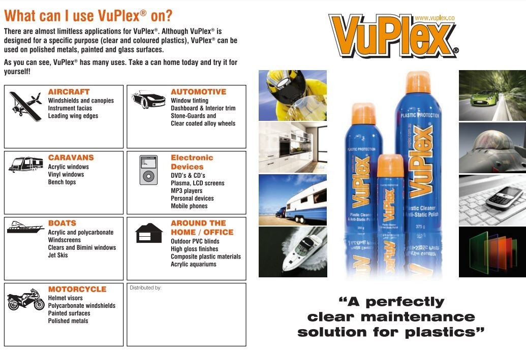 VuPlex Plastic Cleaner & Anti Static Polish 13.2oz LARGE CAN – Ships From USA