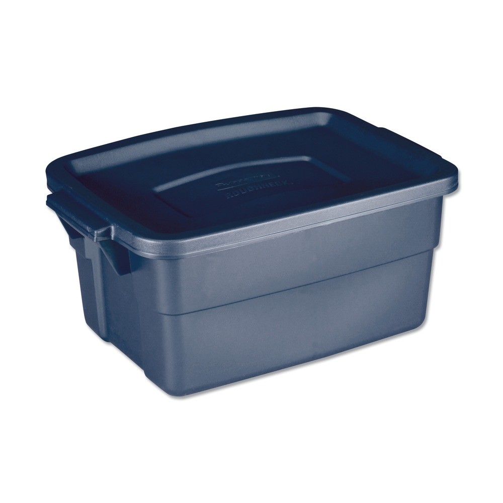 Rubbermaid RMRT030003 3 Gallon Roughneck Storage Box – Dark Indigo Metallic New
