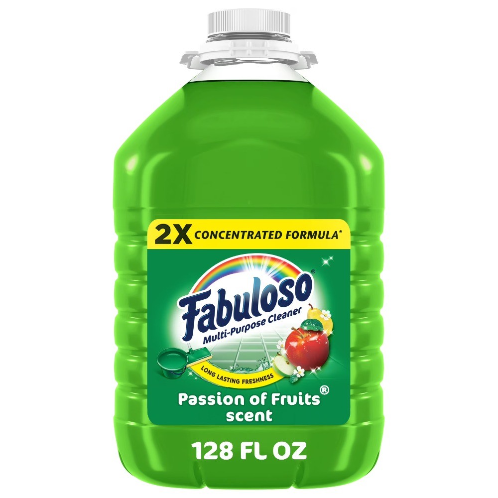 2X Multi-Purpose Cleaner,No Rinse Floor Cleaner,Passion of Fruits Scent,128 floz