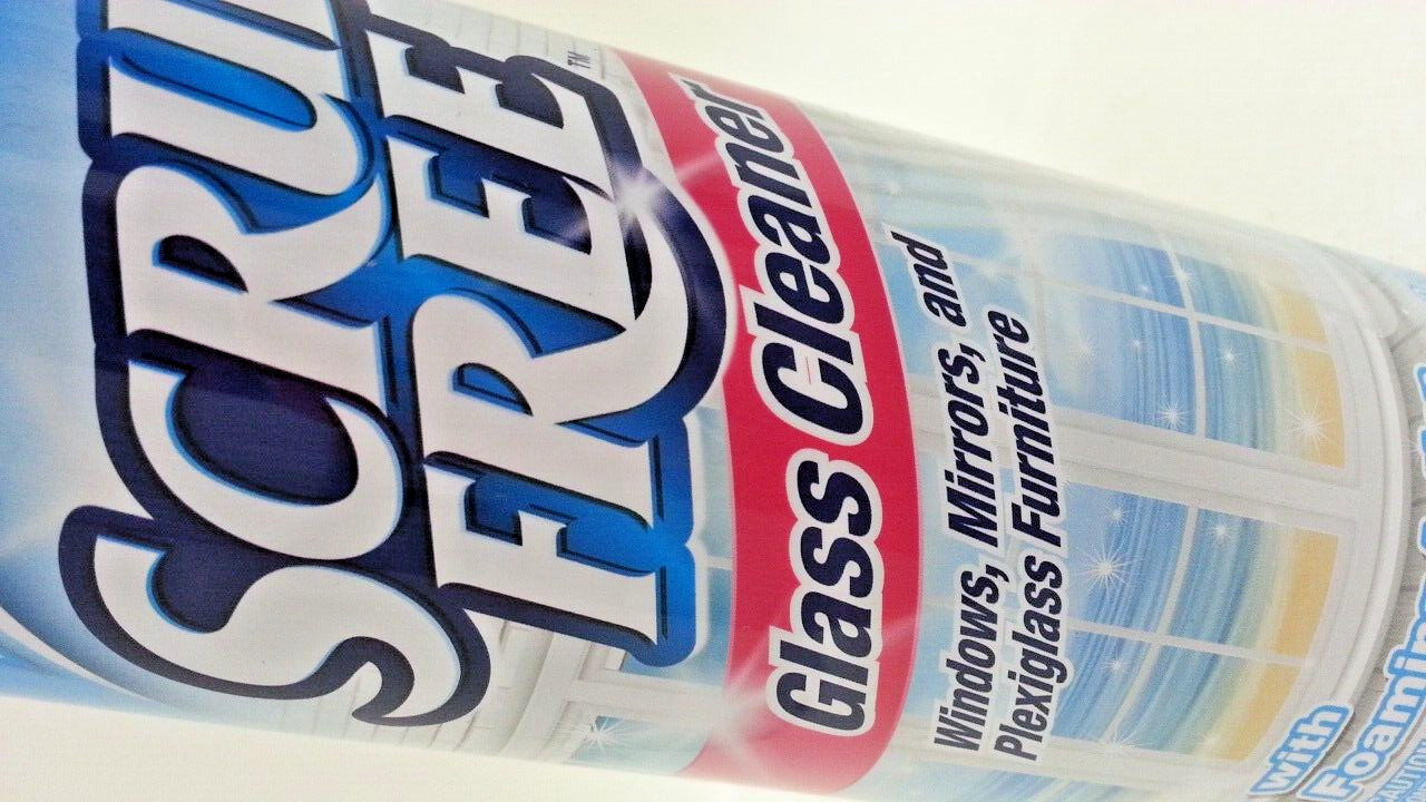 ( Lot 3 ) Scrub Free All Purpose Glass Cleaner w/ Foaming Action12 oz each