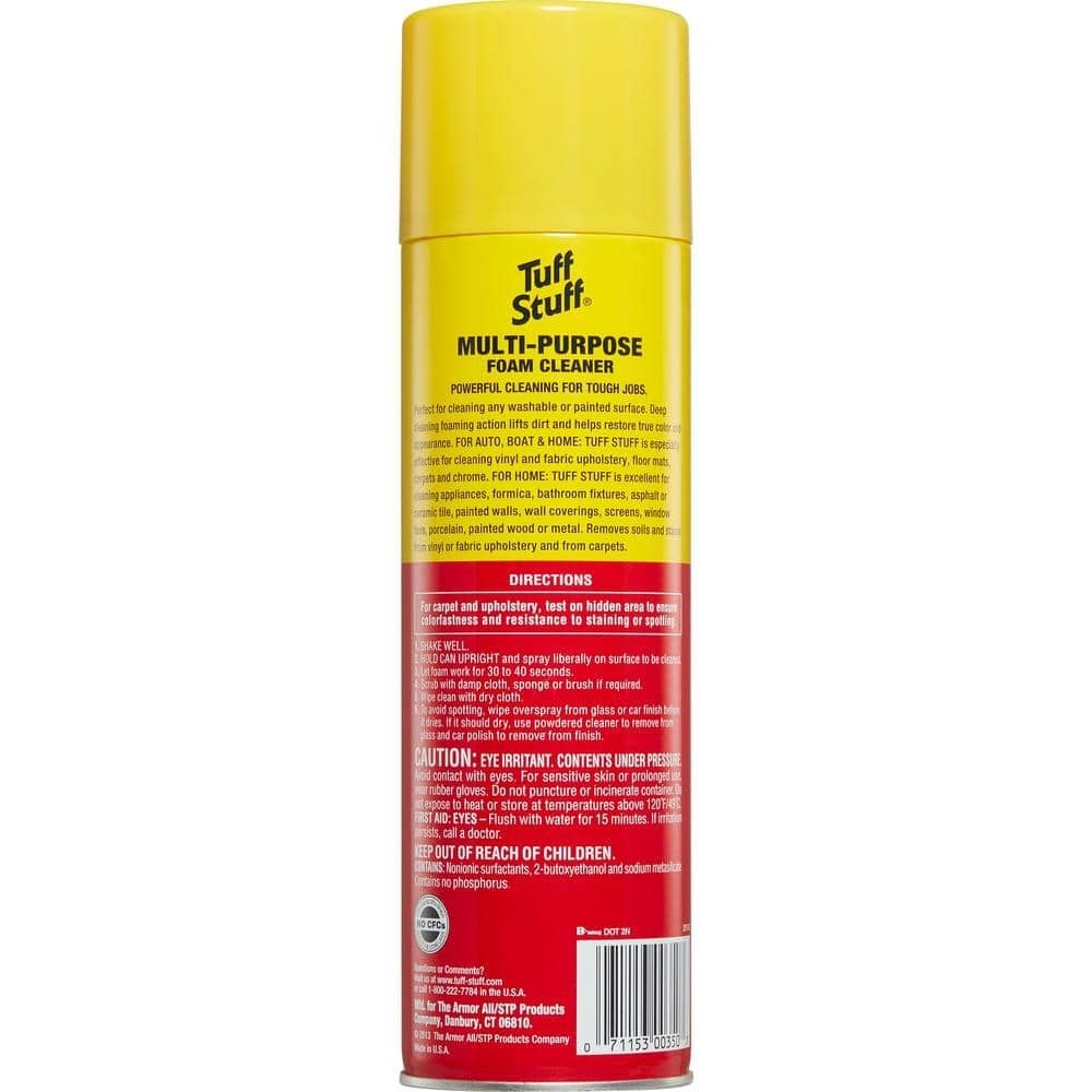 Tuff Stuff 2-Pack Foam Cleaner 22 oz Multi Purpose Car Interior Upholstery 00350