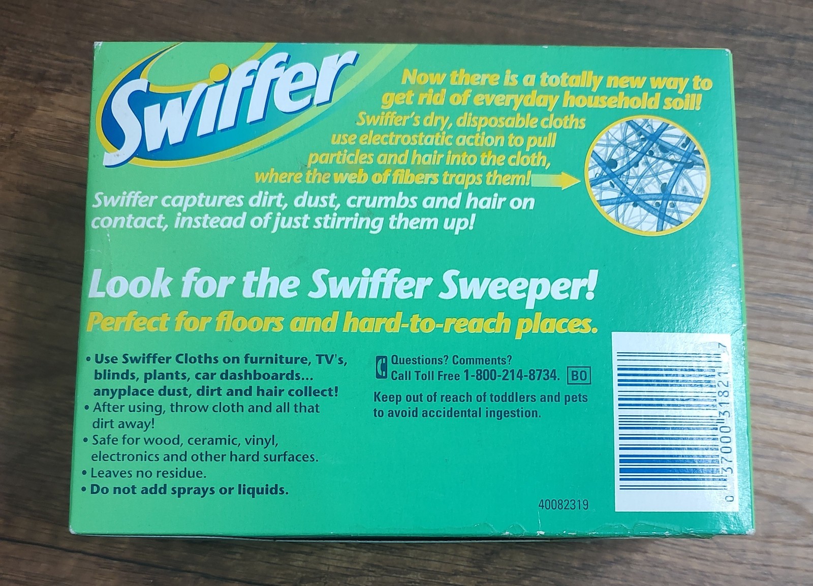 Vintage 1998 Unopened Refill For Swiffer Sweeper 16 Dust Cloths Movie Prop B4
