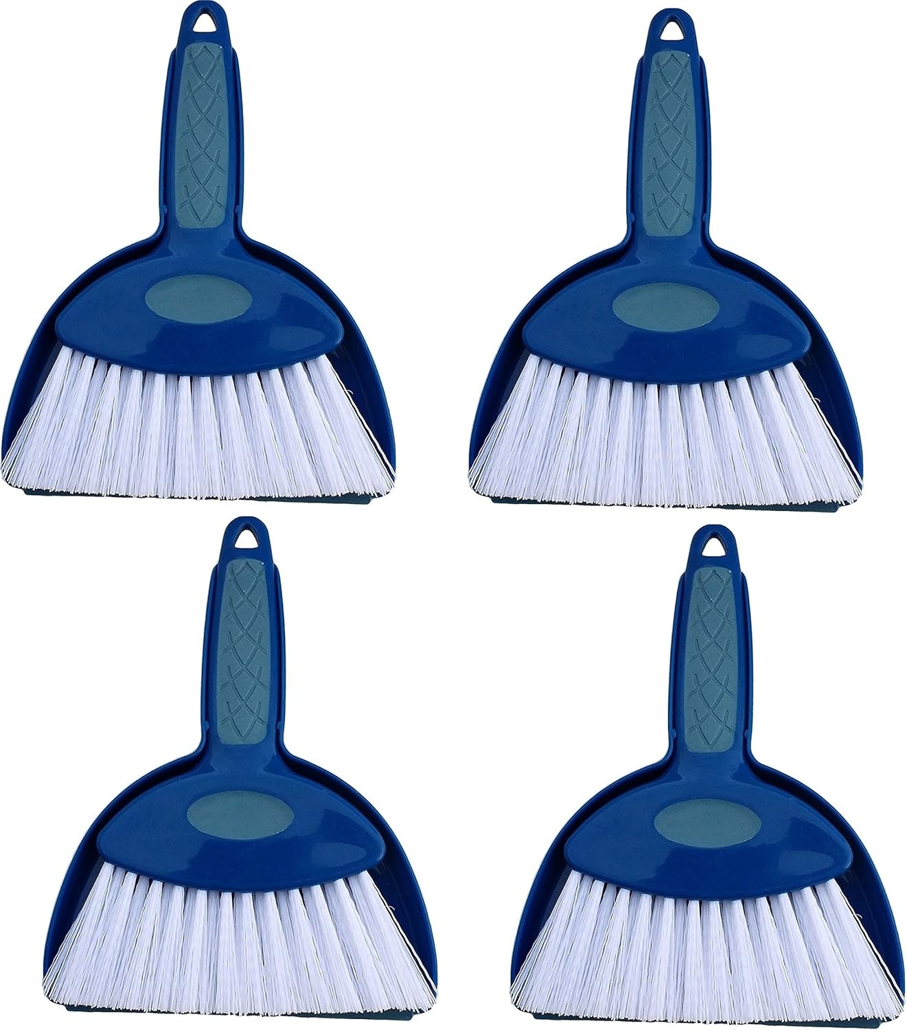 and Durable Small Hand Broom with Snap-on Dust Pan