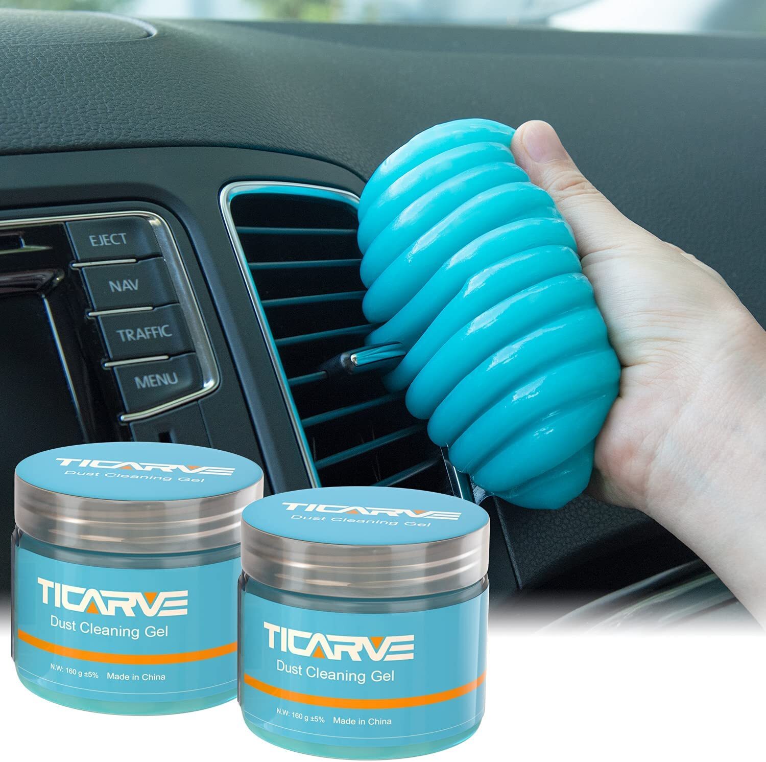 * New Car Fully Cleaning Putty Gel Interior Air Vent Dust Dirt Removal Cleaner