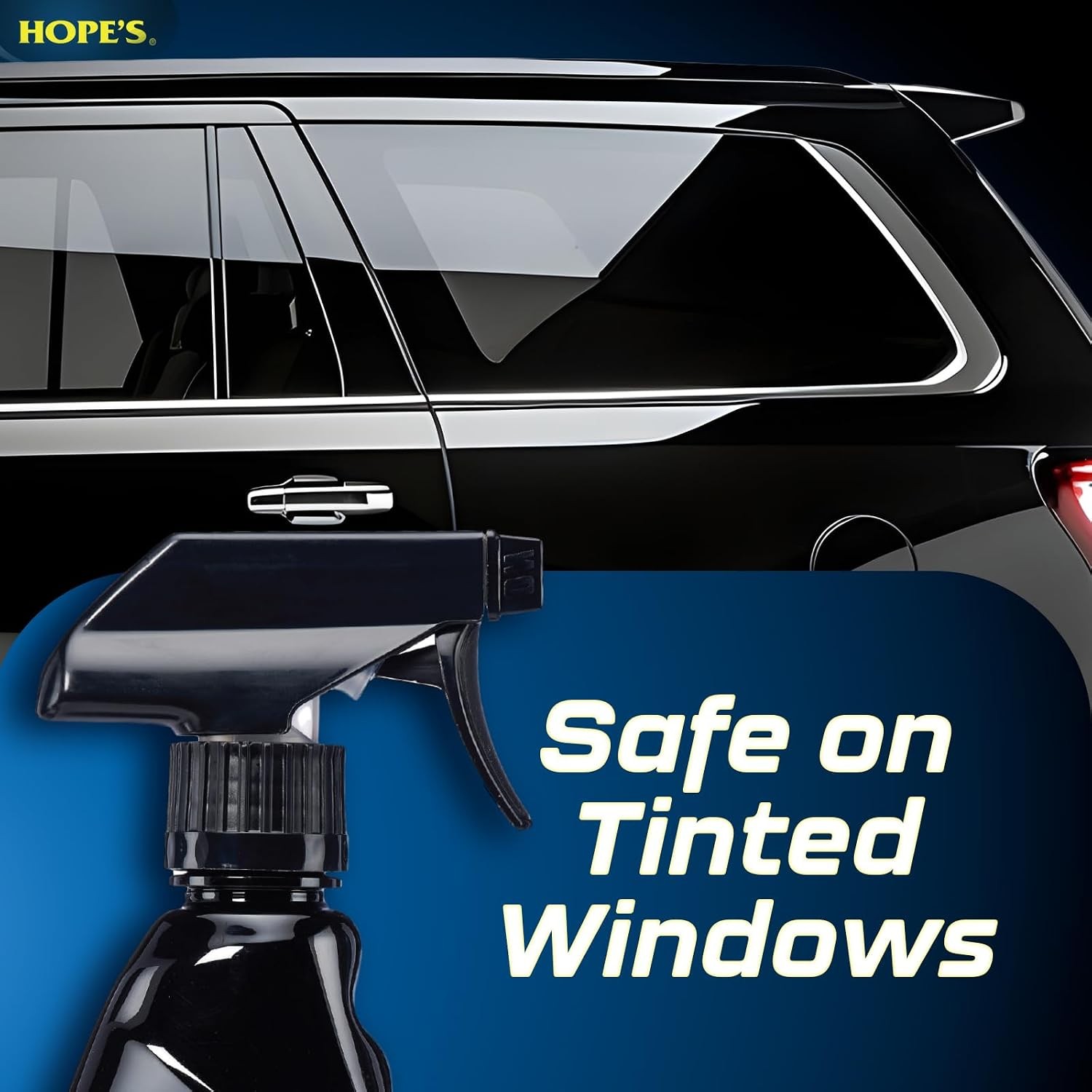 Streak-Free Tint Safe Glass Cleaner for Cars and Vehicles Auto Window Cleaner