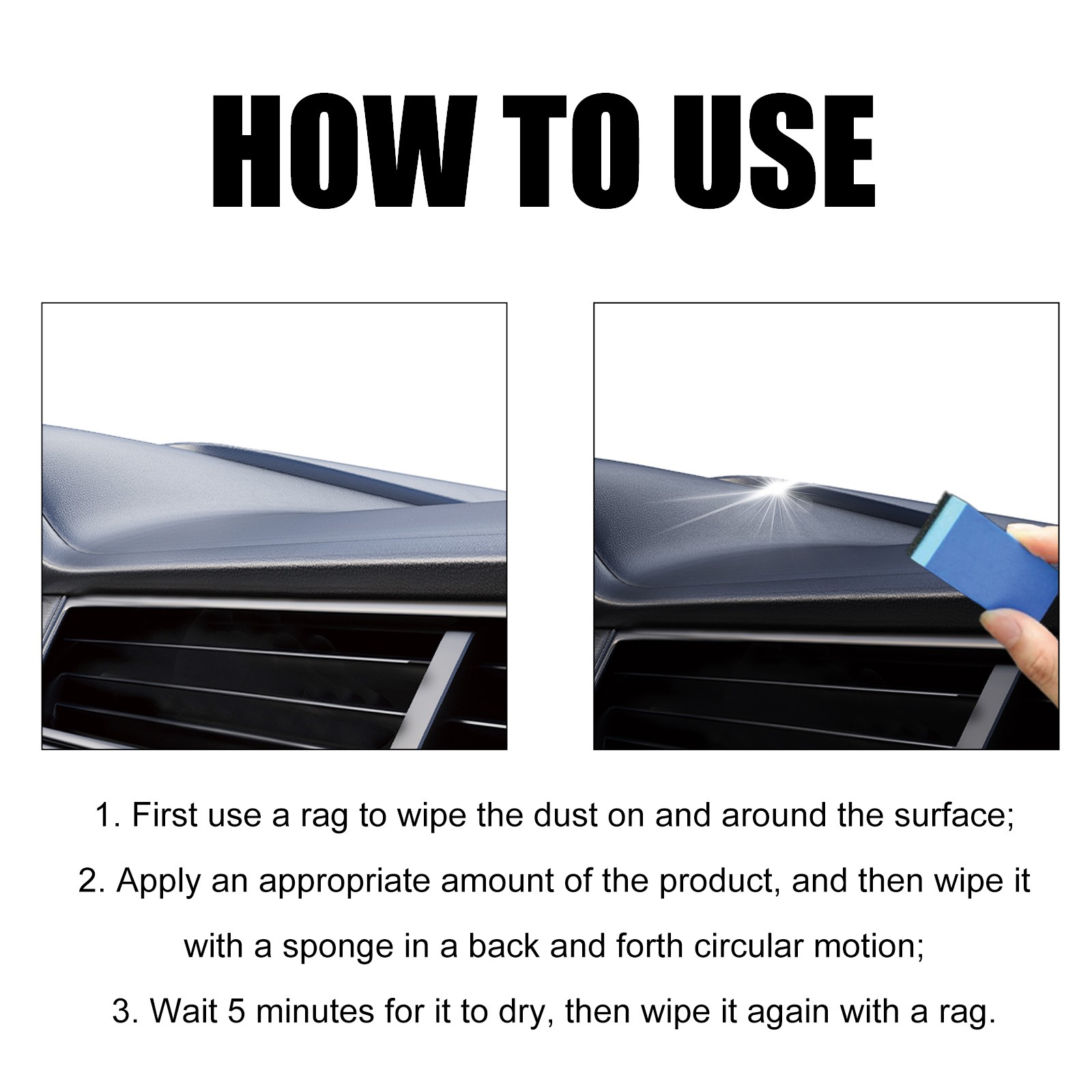 Dashboard Plastic Restorer – Clean Interior Seat Decontamination Use 🚗