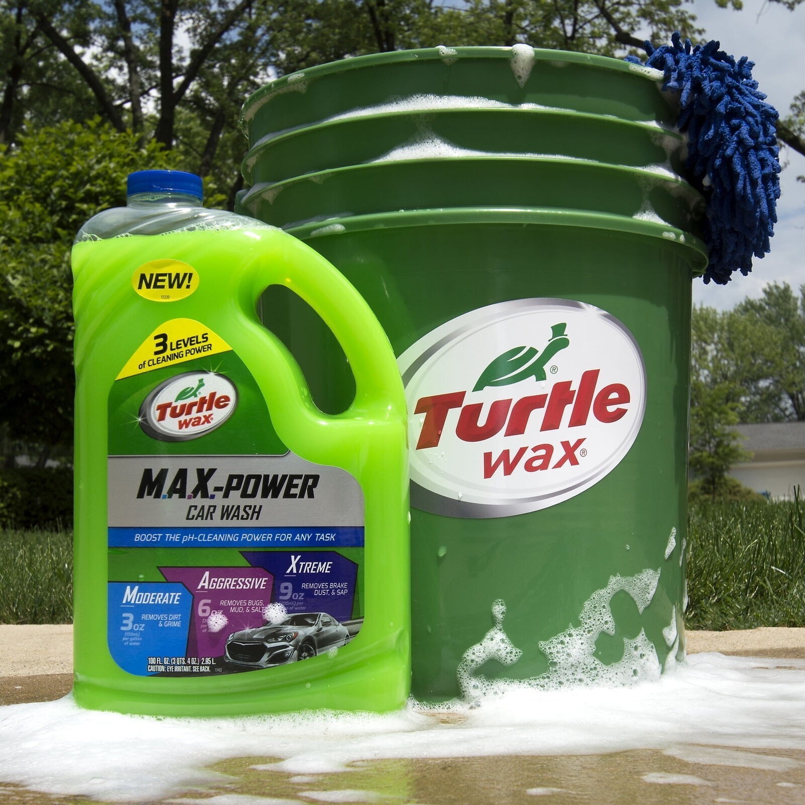 100 Oz 3 Levels of Cleaning Car Wash Removes Stuck On Bugs Mud Stains And Salt
