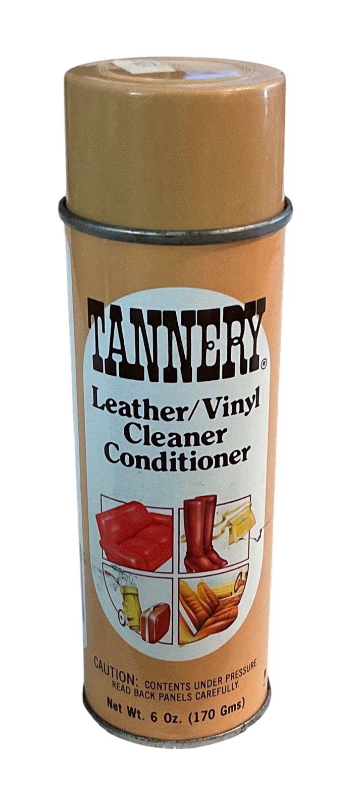 Vtg 1981 The Tannery Leather Vinyl Cleaner Conditioner Spray 6oz 90+% Full Prop