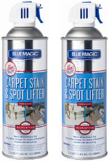Blue Magic 22 oz Aerosol Carpet Stain & Spot Lifter Spray – Quantity 2