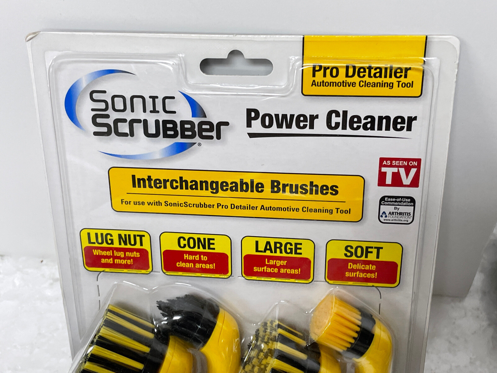 As Seen on TV Sonic Scrubber Pro Detailer Power Cleaner Interchangeable Brushes