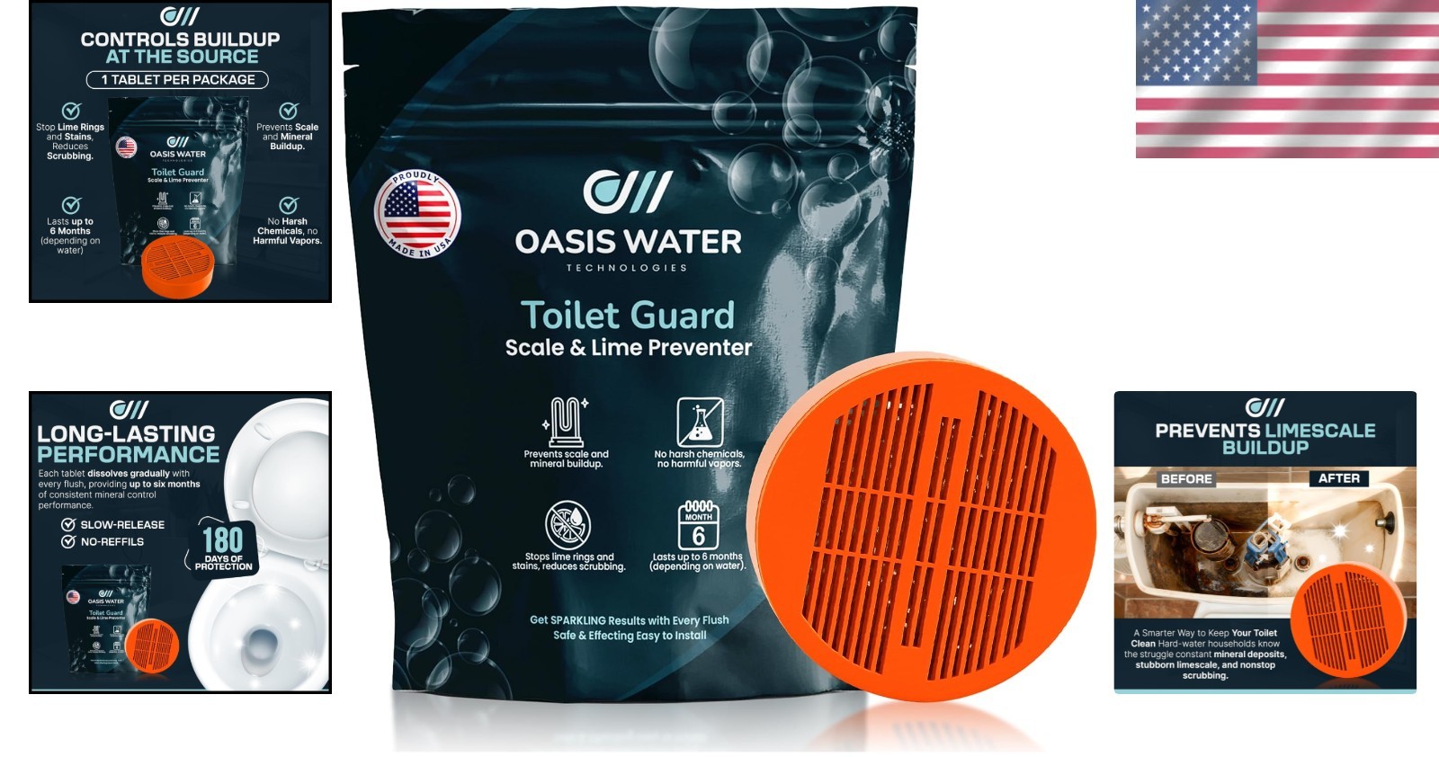 Hard Water Stain & Limescale Prevention Tablet