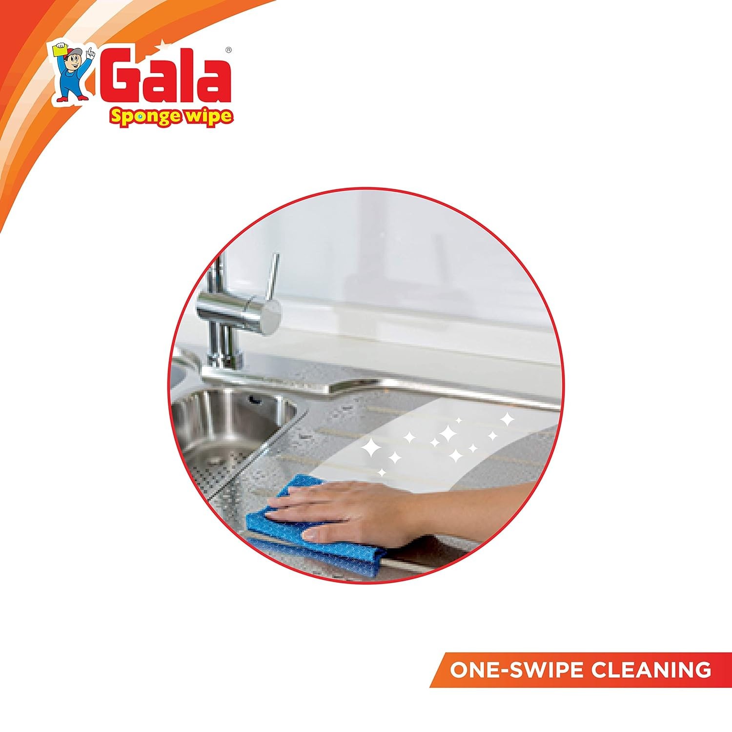 Gala Sponge Wipe for Kitchen & Household 5 Pcs Pack (Multipurpose)