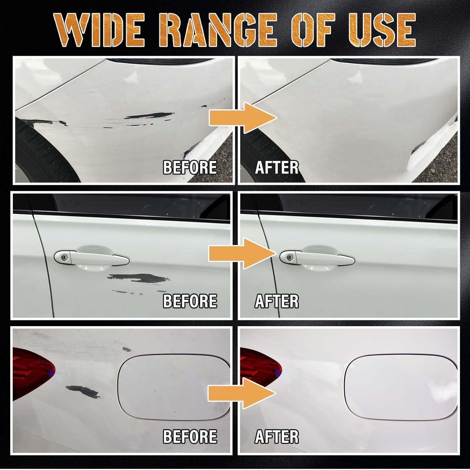 Pearl White Car Paint Touch Up, Auto Pearl White Touch Up Paint Pen, Two-In-One